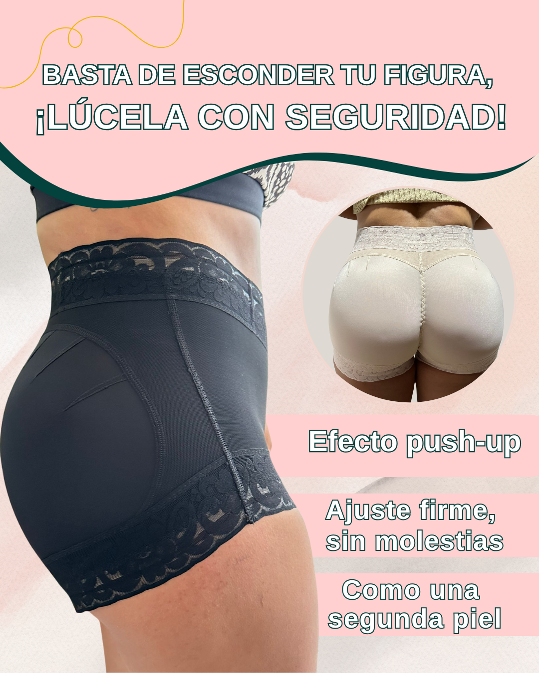Cachetero Femly´s™️ Triple Realce de cola